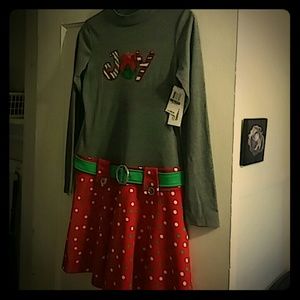 Pink & Violet Holiday Dress, Girls Sz XL or 14-16!